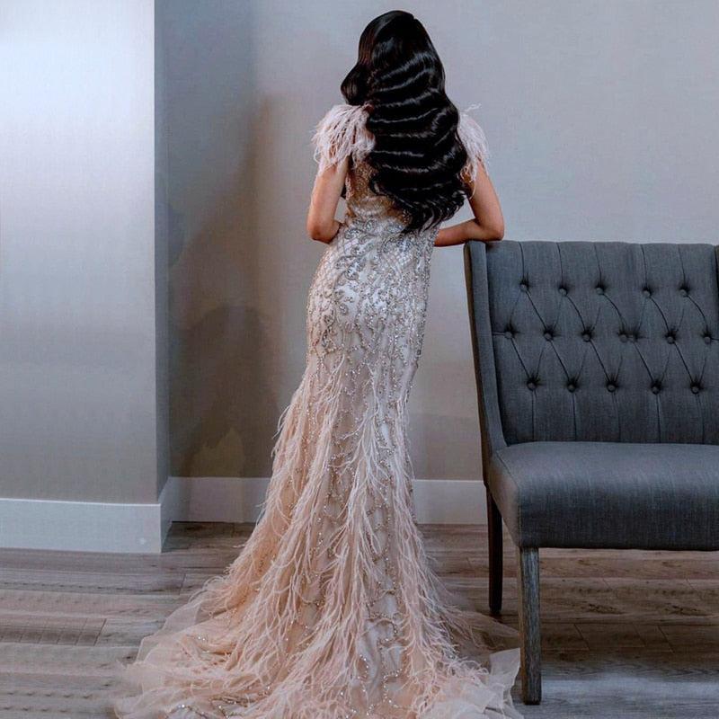 Arabic Luxury Evening dresses for Woman Wedding party SS052