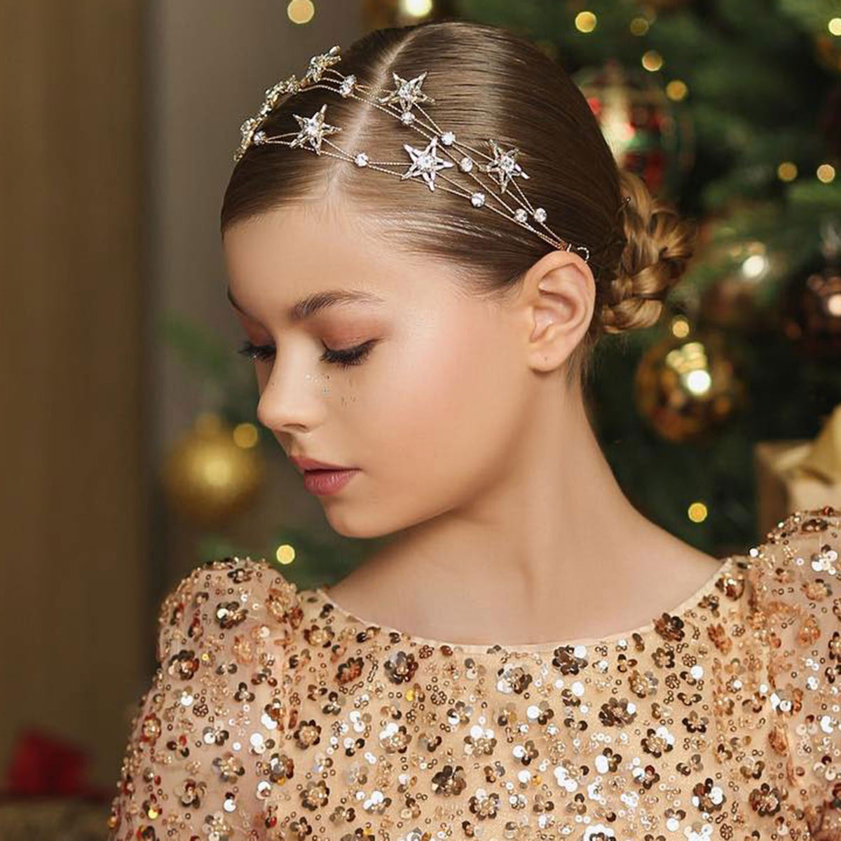 Jill Girls' dress tiara Children's tiara Headband for Birthday Party W011