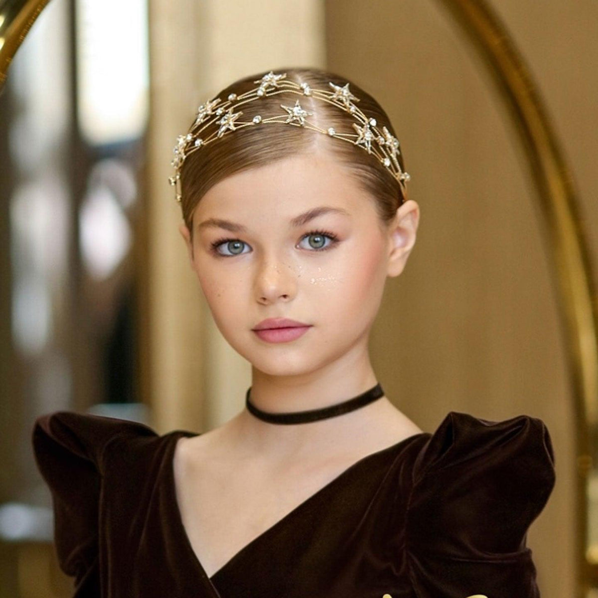 Jill Girls' dress tiara Children's tiara Headband for Birthday Party W011