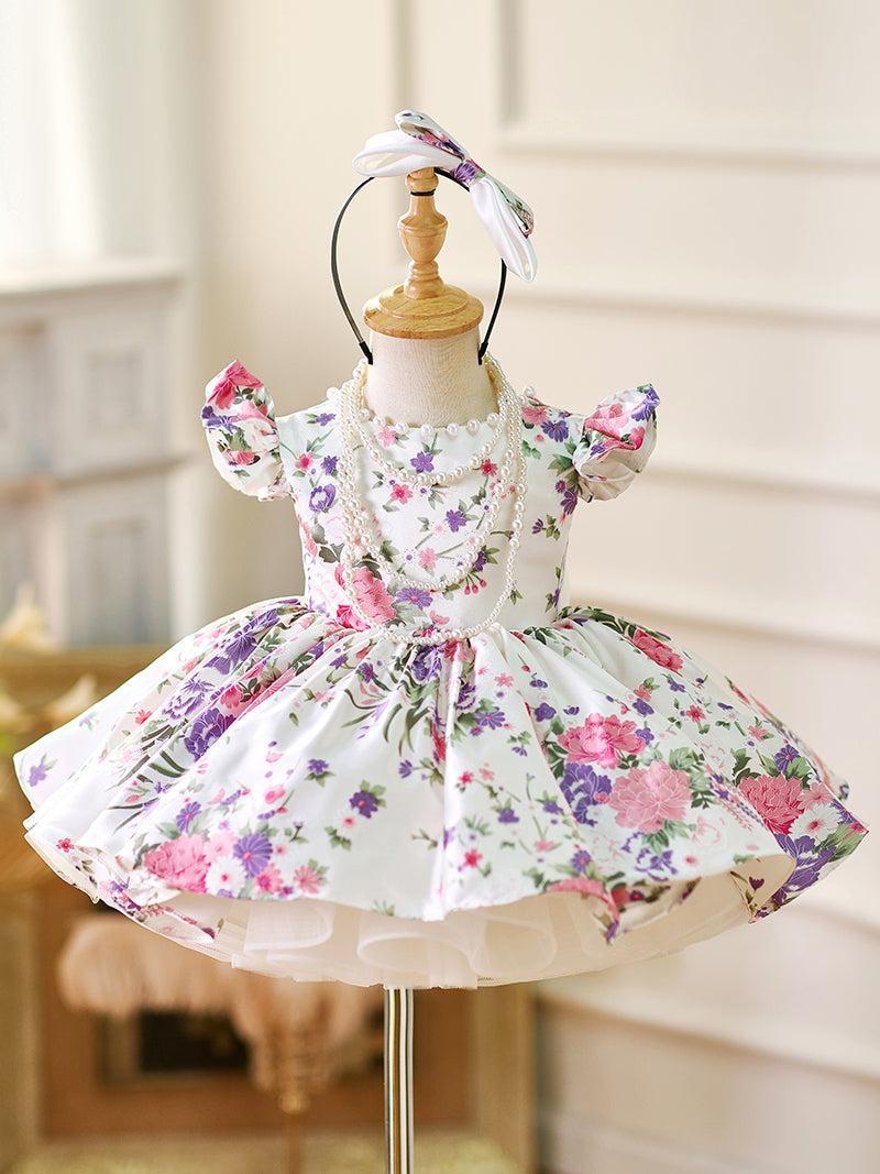 Jill Lilac Baby Adorable Knee Length Birthday Girl Dress J050