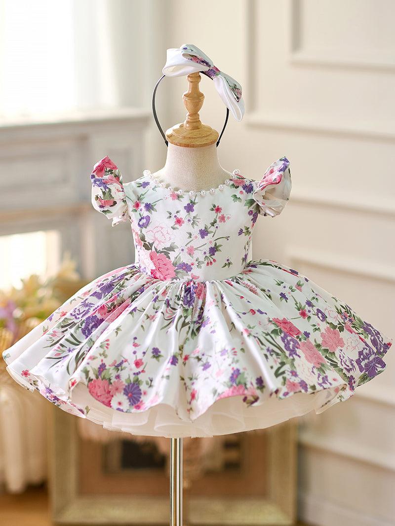 Jill Lilac Baby Adorable Knee Length Birthday Girl Dress J050