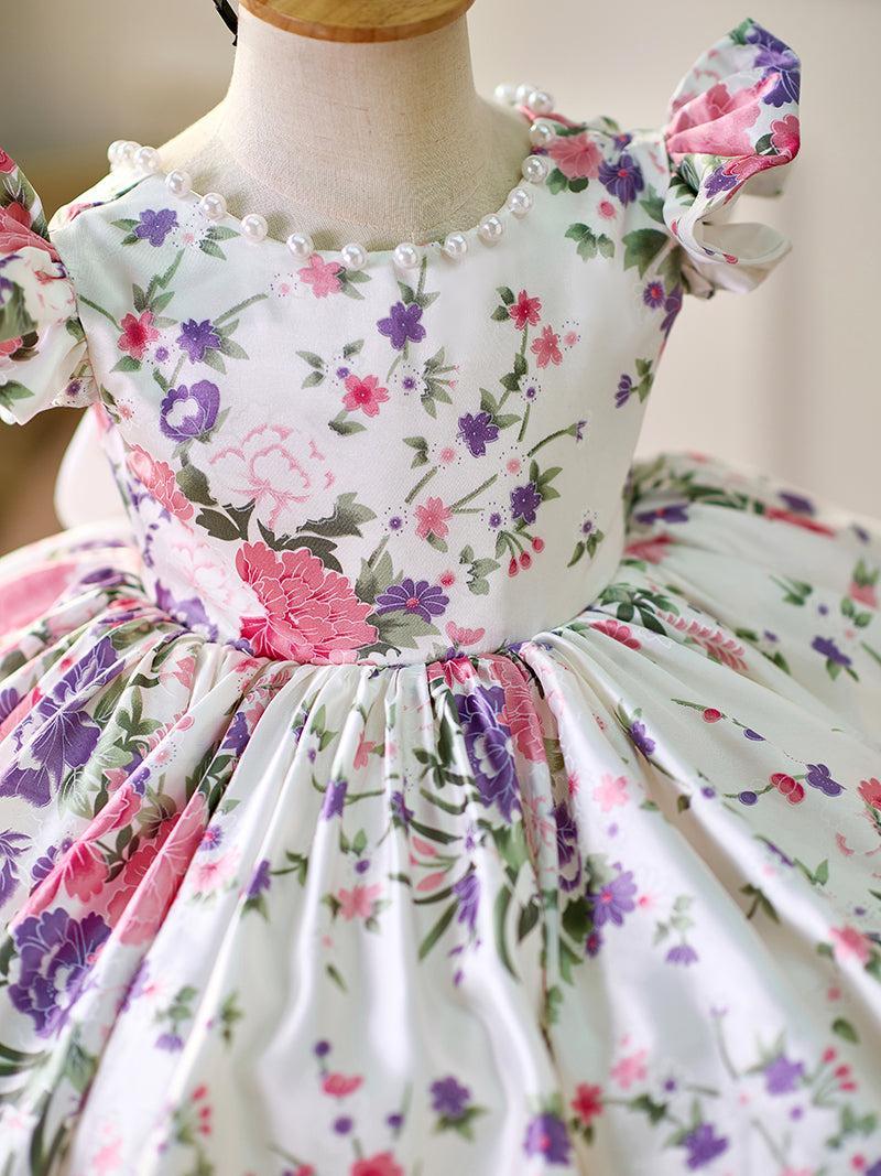 Jill Lilac Baby Adorable Knee Length Birthday Girl Dress J050