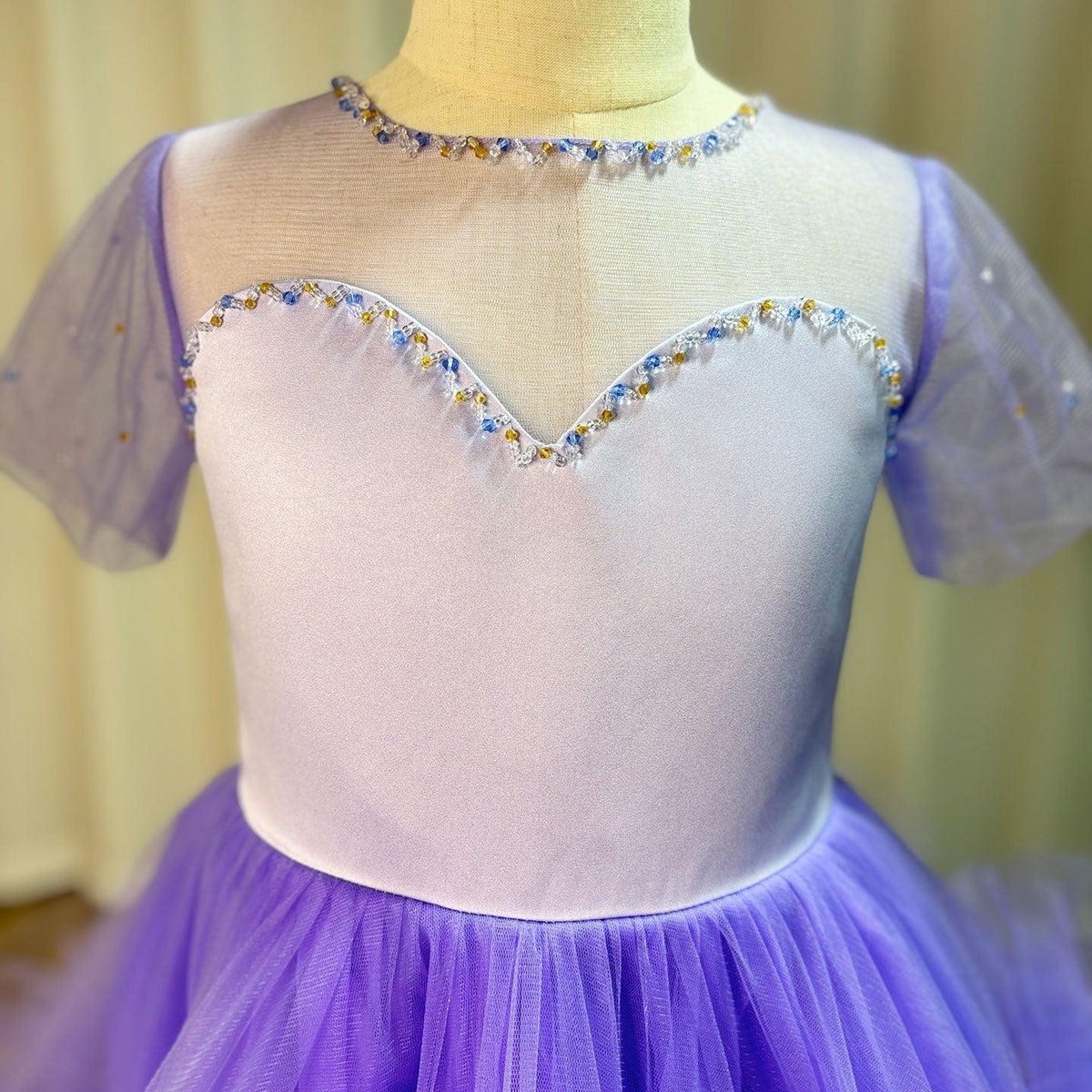 Jill Wish Elegant Arabic Blue Girl Dress Beads Dubai Baby Kids Princess J102