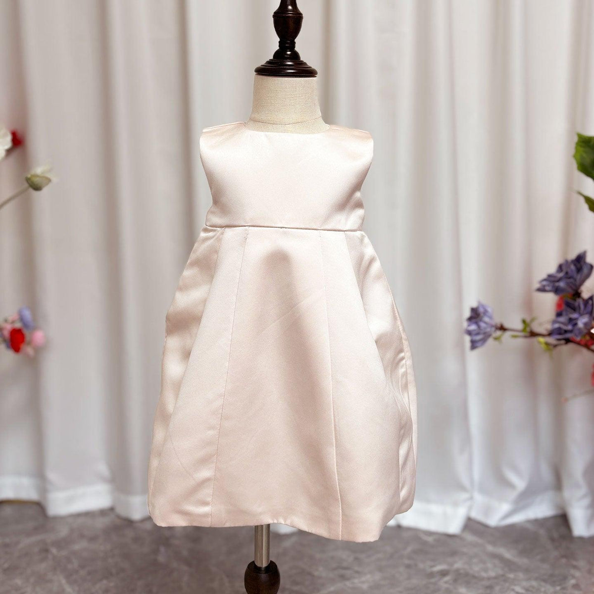 Jill Wish Elegant Ivory Two Piece Girl Dress Handmade Flowers Princess J207