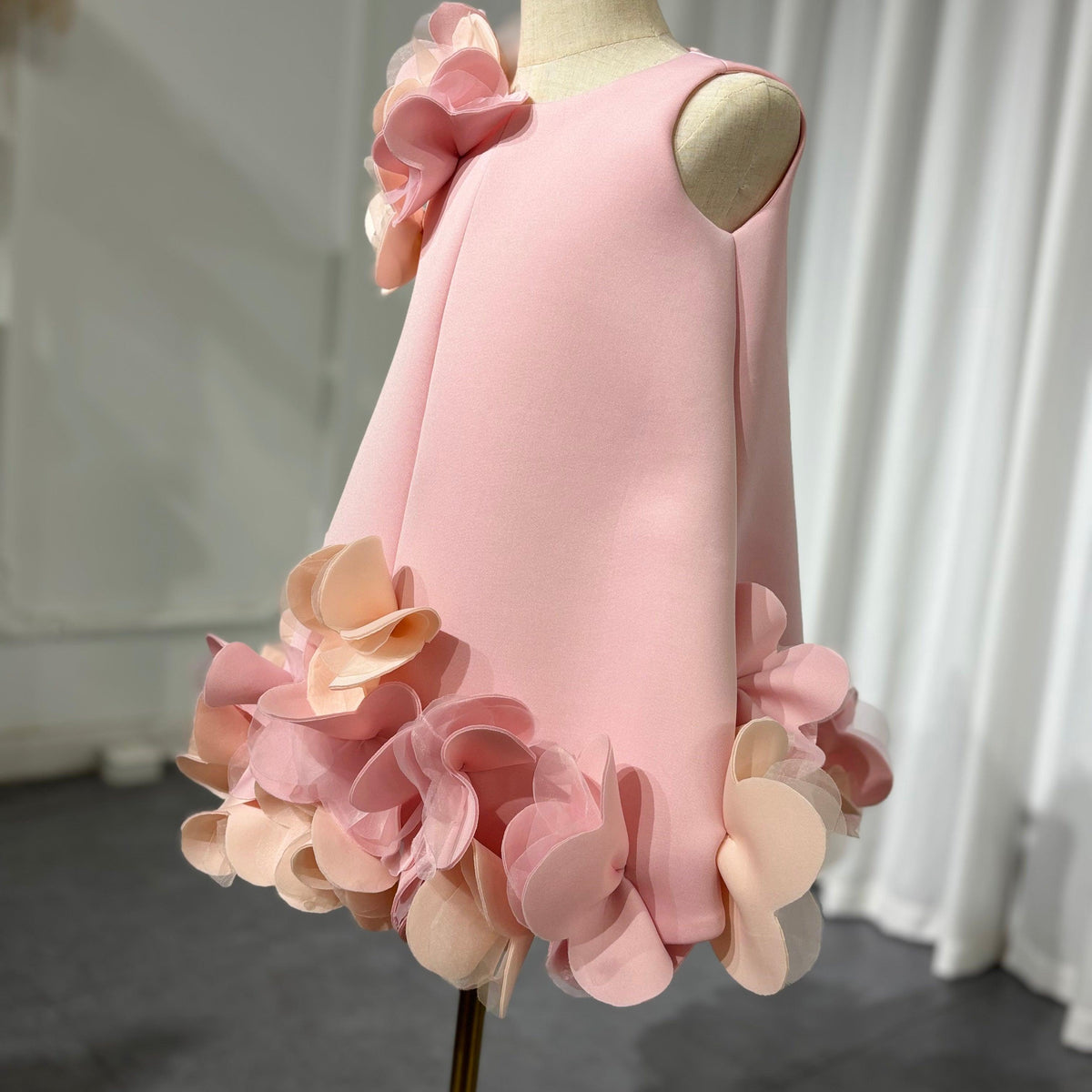 Jill Wish Elegant White Dubai Girl Dress Pink Eid al-Fitr J073
