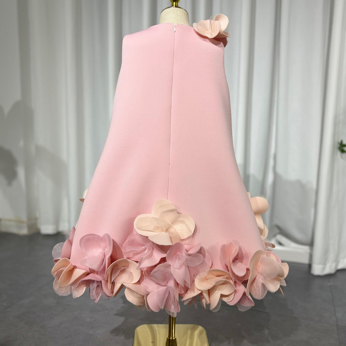 Jill Wish Elegant White Dubai Girl Dress Pink Eid al-Fitr J073