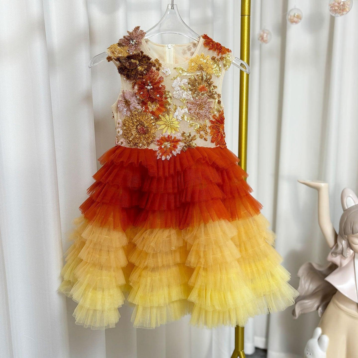 Jill Wish Flower Girl Dress Arabic Princess Dubai Party Gowns J097