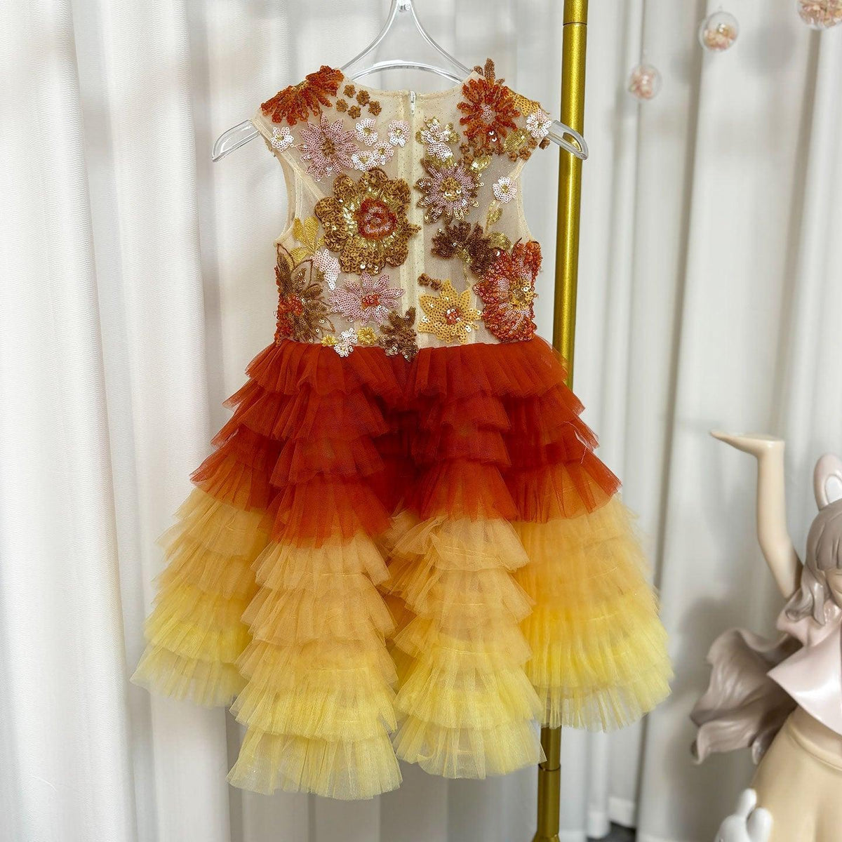 Jill Wish Flower Girl Dress Arabic Princess Dubai Party Gowns J097
