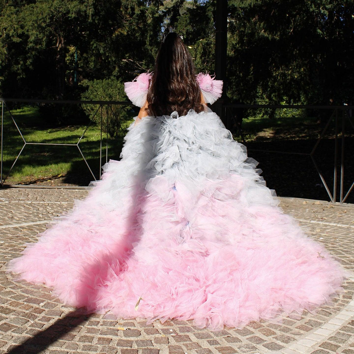 Jill Wish Luxury Girl Dress Feathers Beading Princess Prom Gown J163