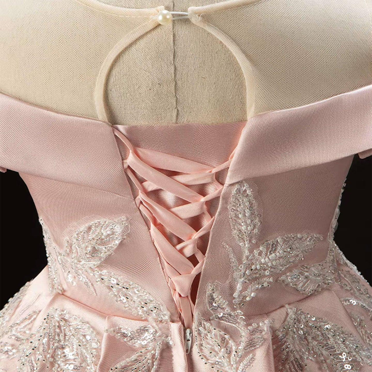 Jill Wish Luxury Pink Flower Girl Dress Appliques Sequined Princess Ball Gown J129