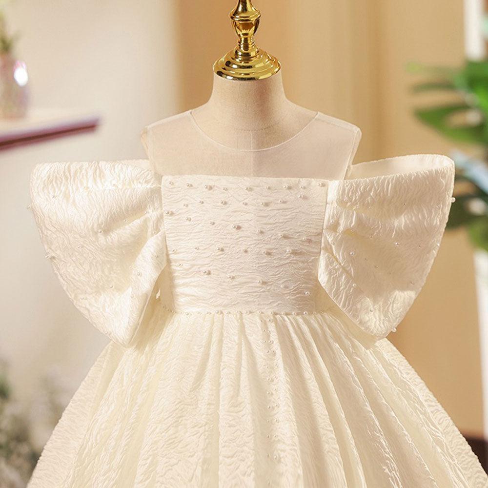 Jill Wish Luxury White Girl Arab Princess Birthday Party First Communion Dress J162