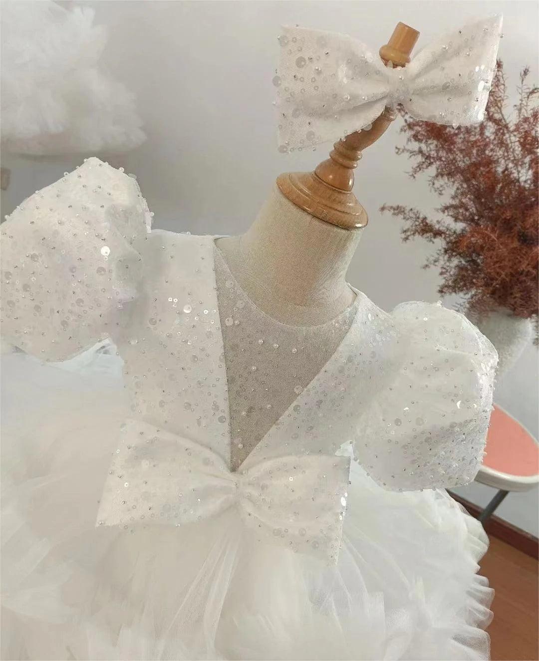 Jill Wish Sequins Lilac Knee Length Princess Flower Girl Dress J286