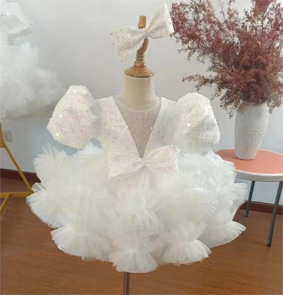 Jill Wish Sequins Lilac Knee Length Princess Flower Girl Dress J286