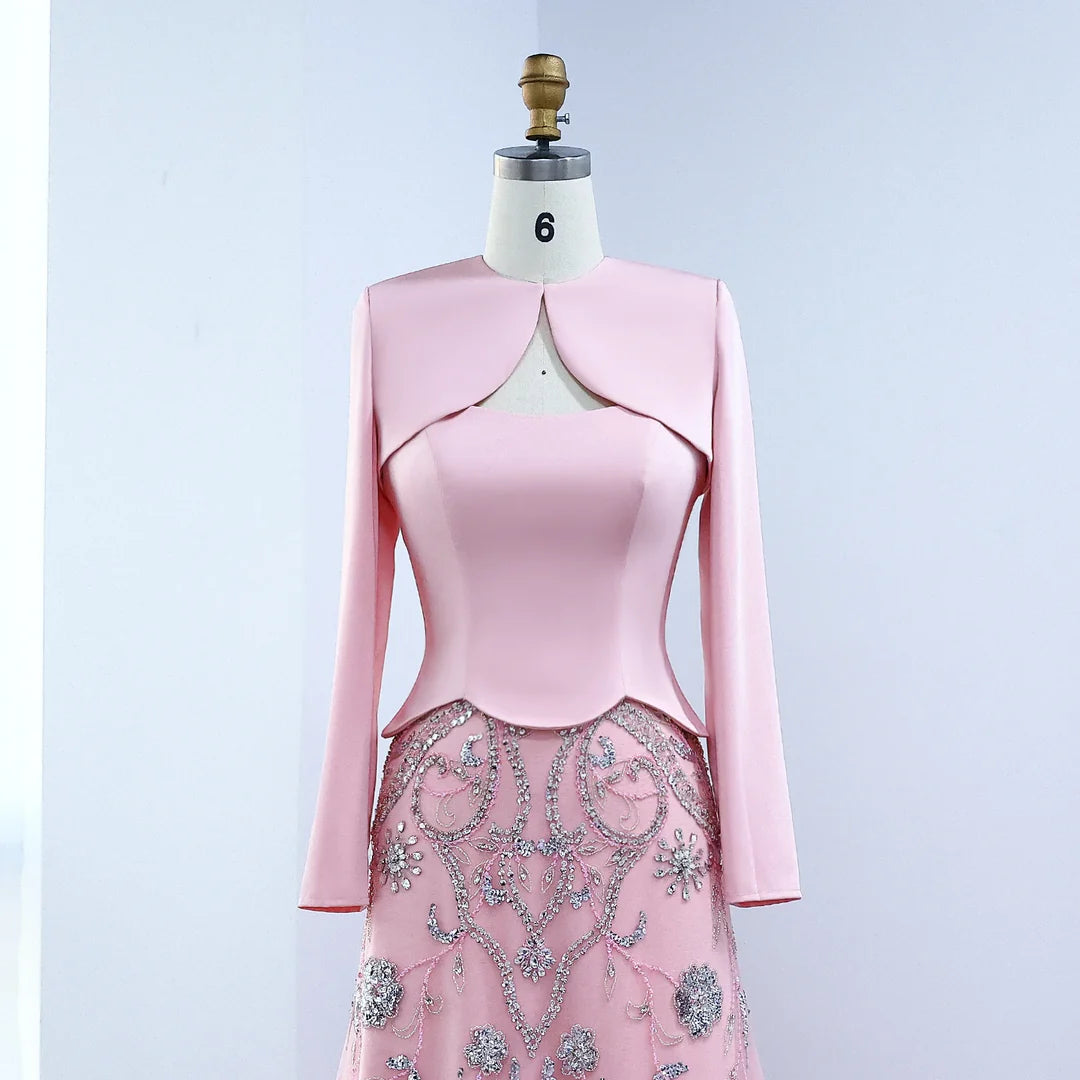 Luxury Arabic Evening Dress Wedding Formal Party Gowns SS254 no cap