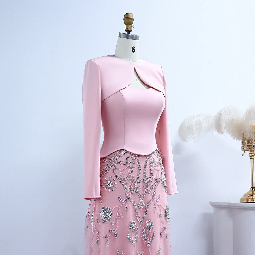 Luxury Arabic Evening Dress Wedding Formal Party Gowns SS254 no cap