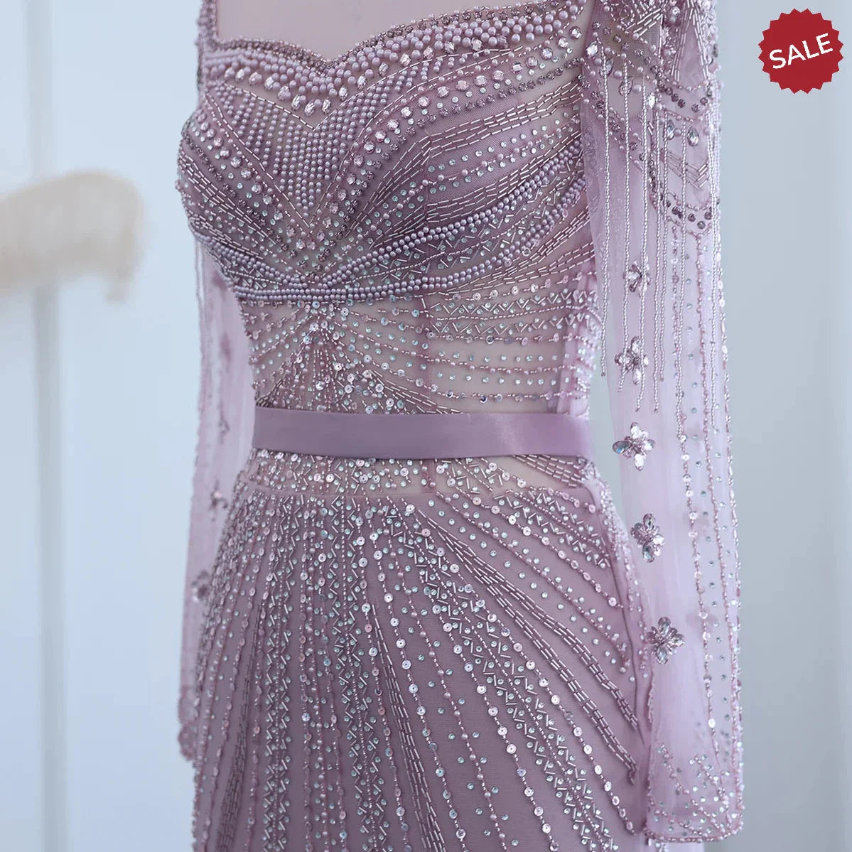 Luxury Champagne Mermaid Dubai Evening Dress with Detachable Overskirt Arabic Women Wedding Formal Party Gowns SS265