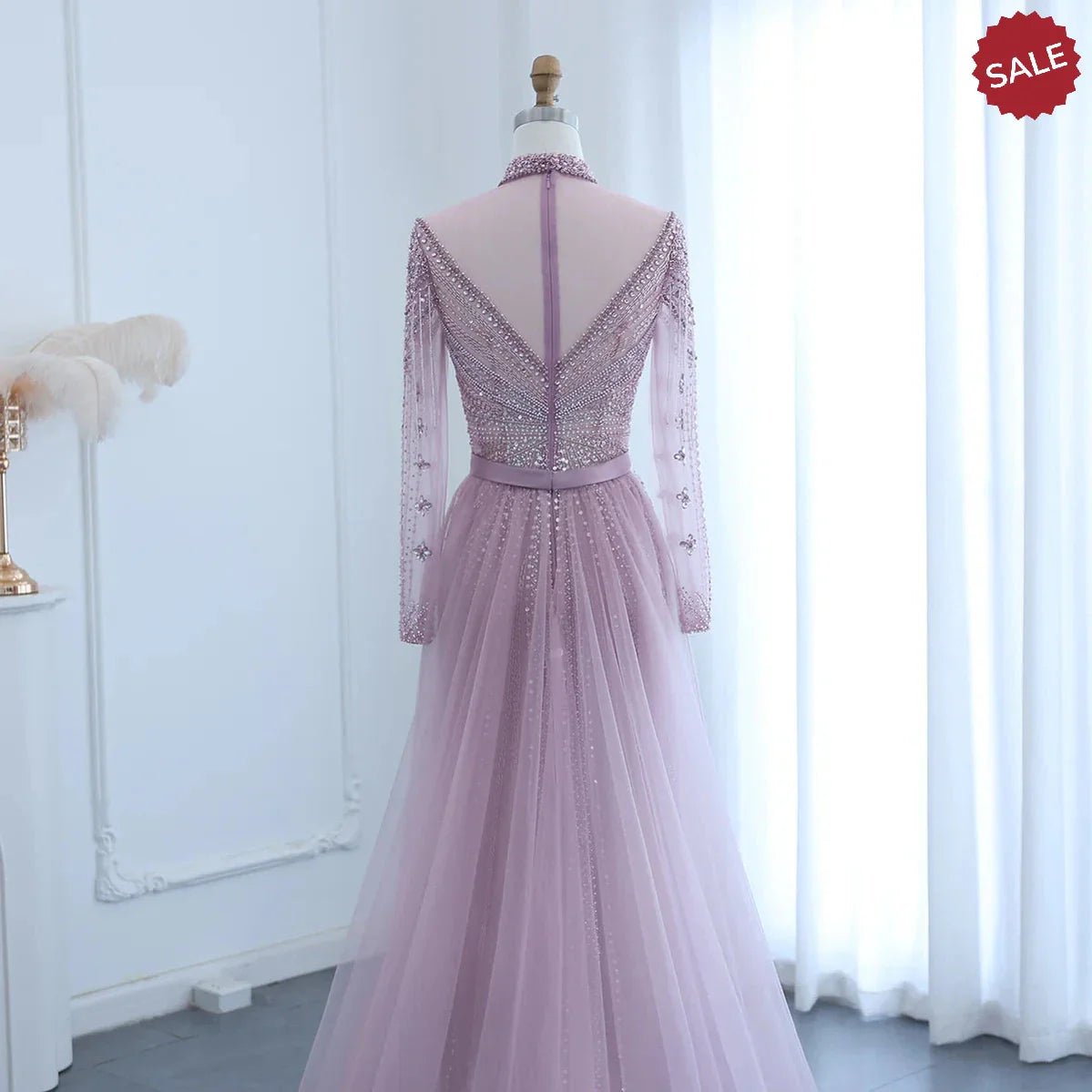 Luxury Champagne Mermaid Dubai Evening Dress with Detachable Overskirt Arabic Women Wedding Formal Party Gowns SS265