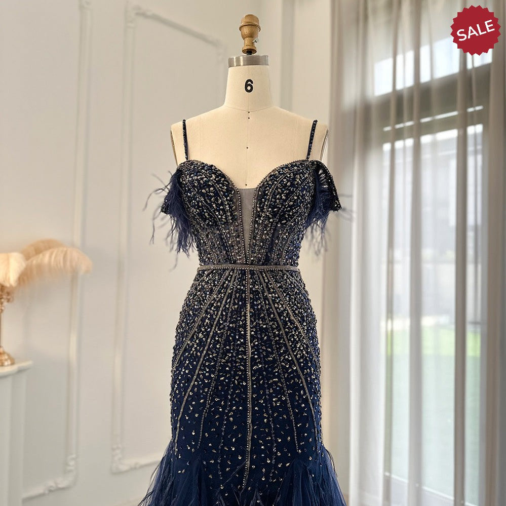 Luxury Feathers White Nude Prom Evening Dresses 2023 Elegant Burgundy Long Navy Blue Wedding Formal Party Gown SS121