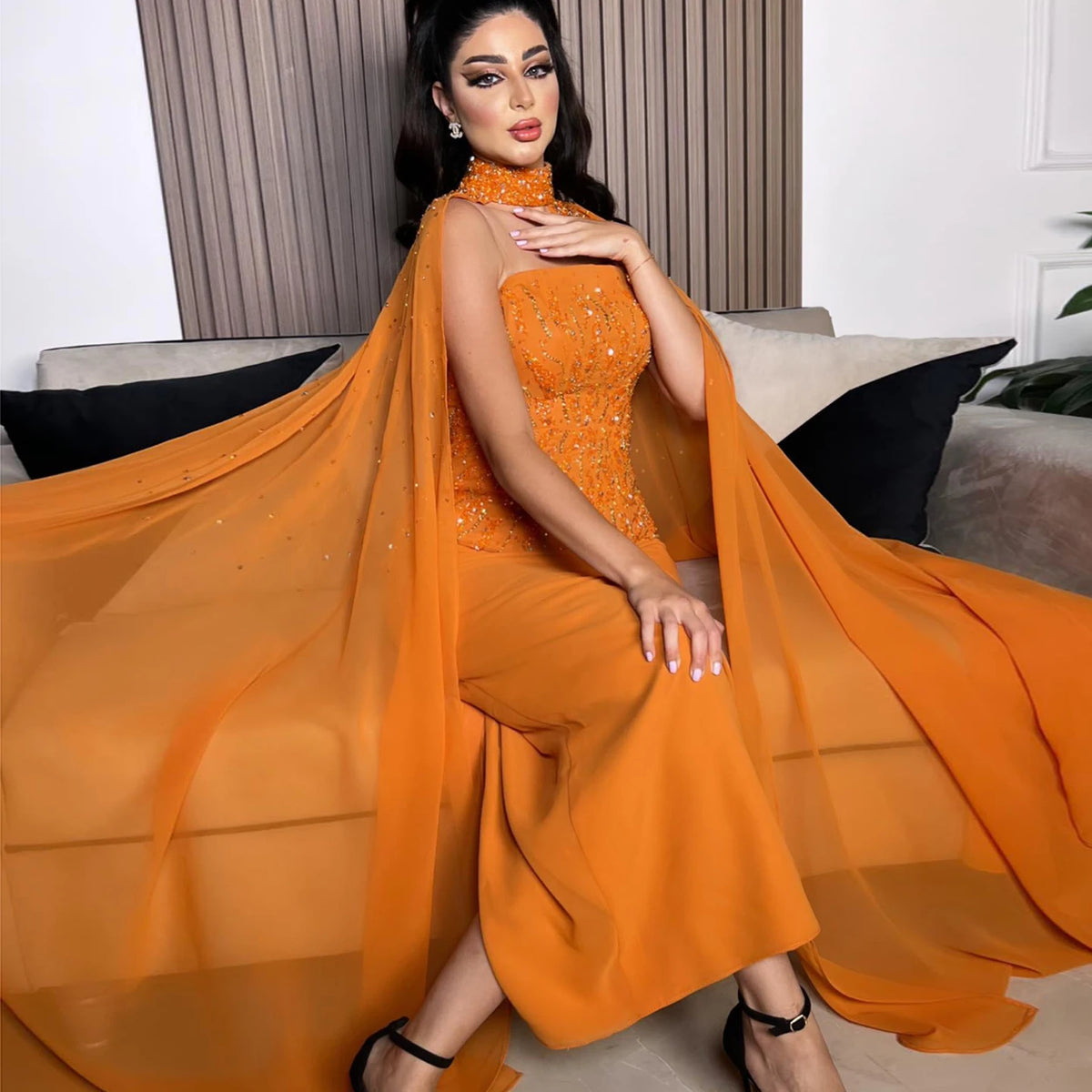 VC-Orange Dress