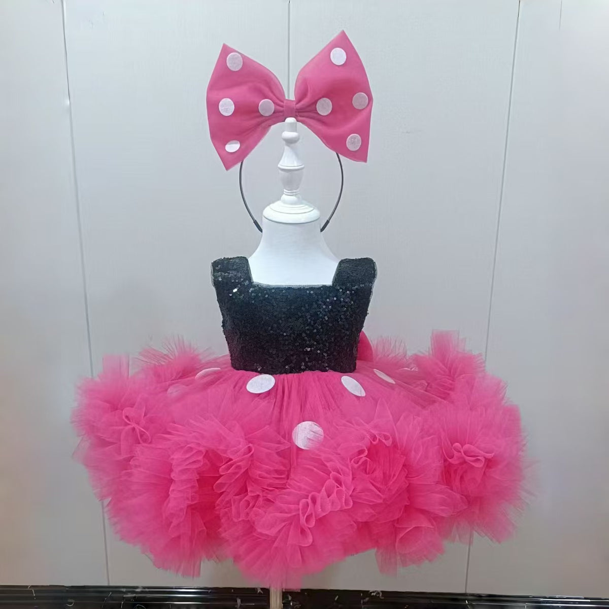 Lovely Flower Girl Dress Knee Length Princess Birthday Party Gown D188