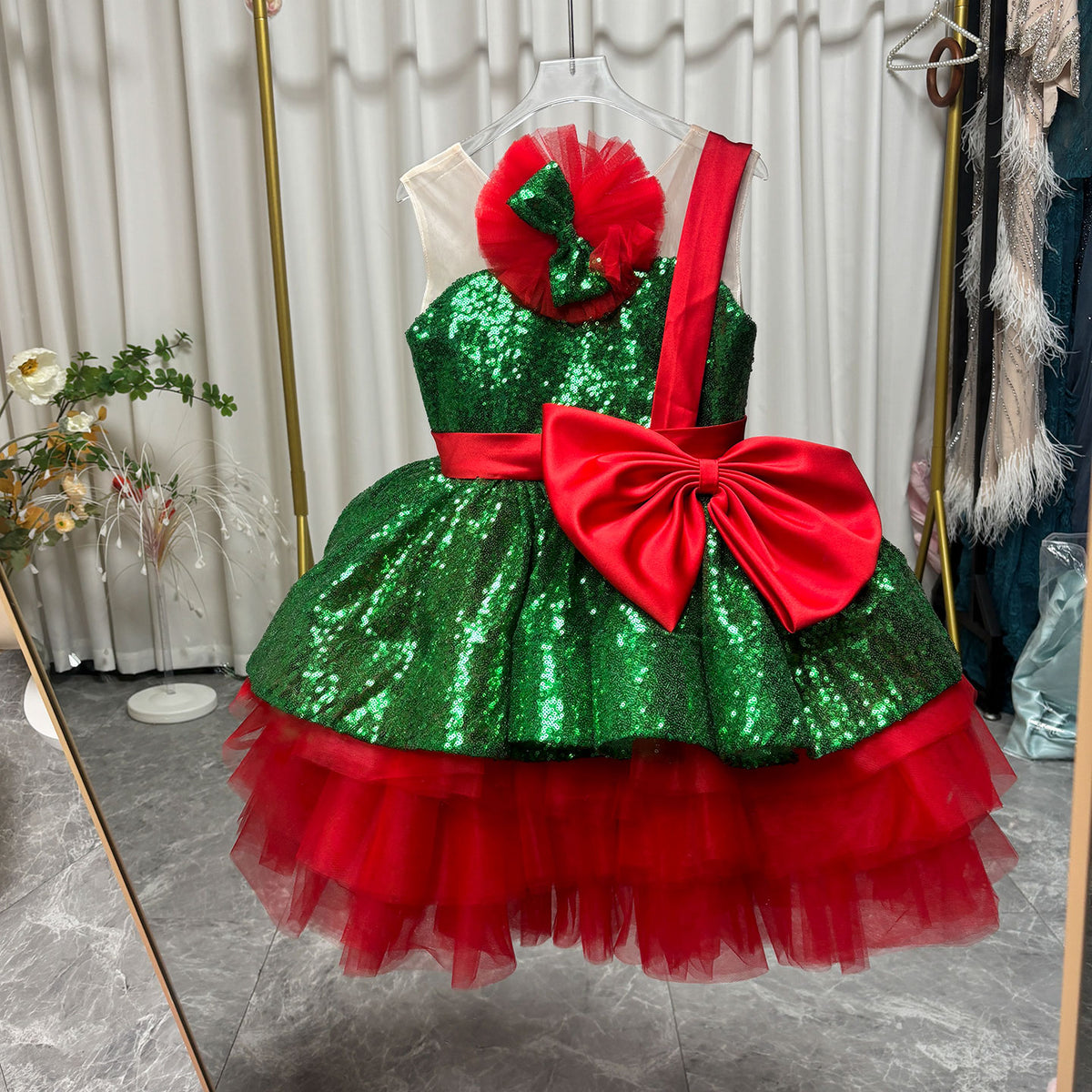 Christmas Baby Girl Dress Kids Princess Festival Birthday Gown D194 Jill Wish Christmas Baby Girl Dress Kids Princess Festival Birthday Gown D194 Jill Wish