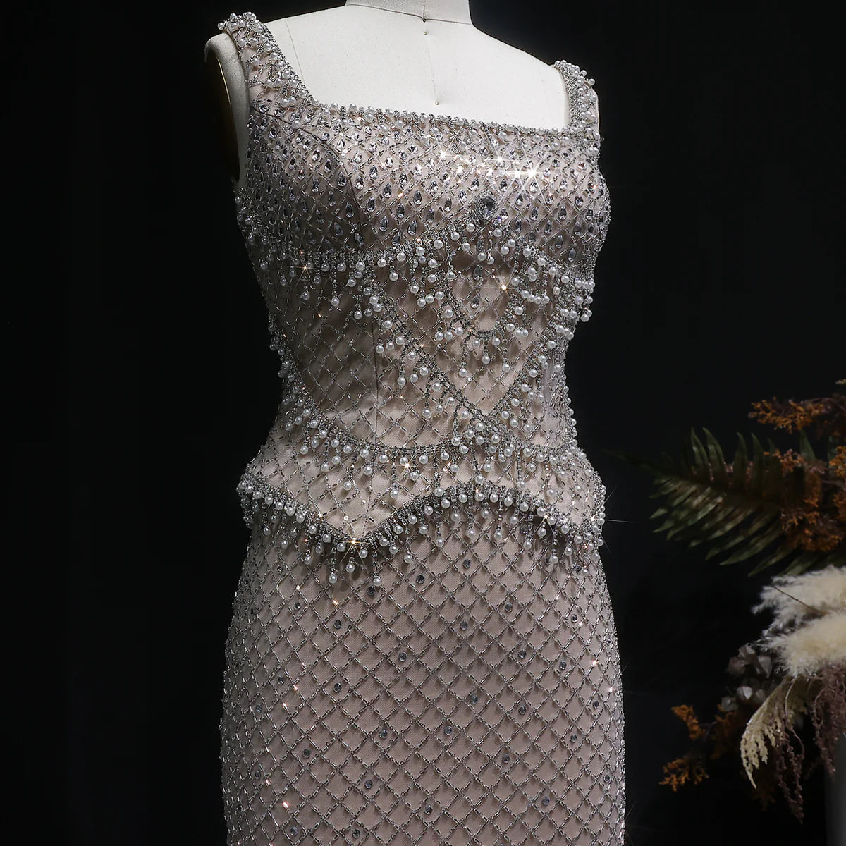 Elegant Silver Gray Spaghetti Strap Evening Dress with Crystal Beads S Jill Wish Elegant Silver Gray Spaghetti Strap Evening Dress with Crystal Beads S Jill Wish