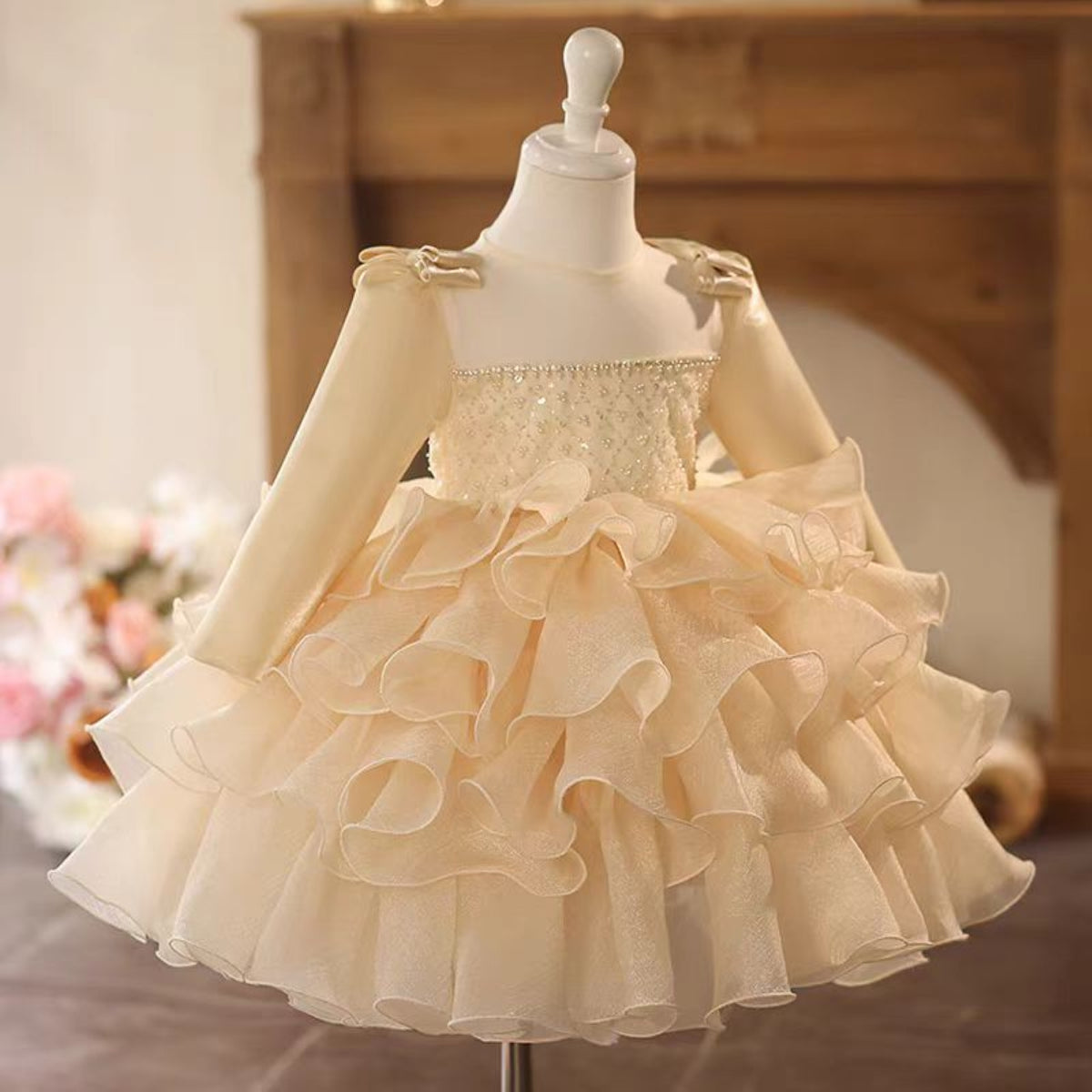 Jill Girl Dress Kids 1st Birthday Party Holiday Princess Gown J758