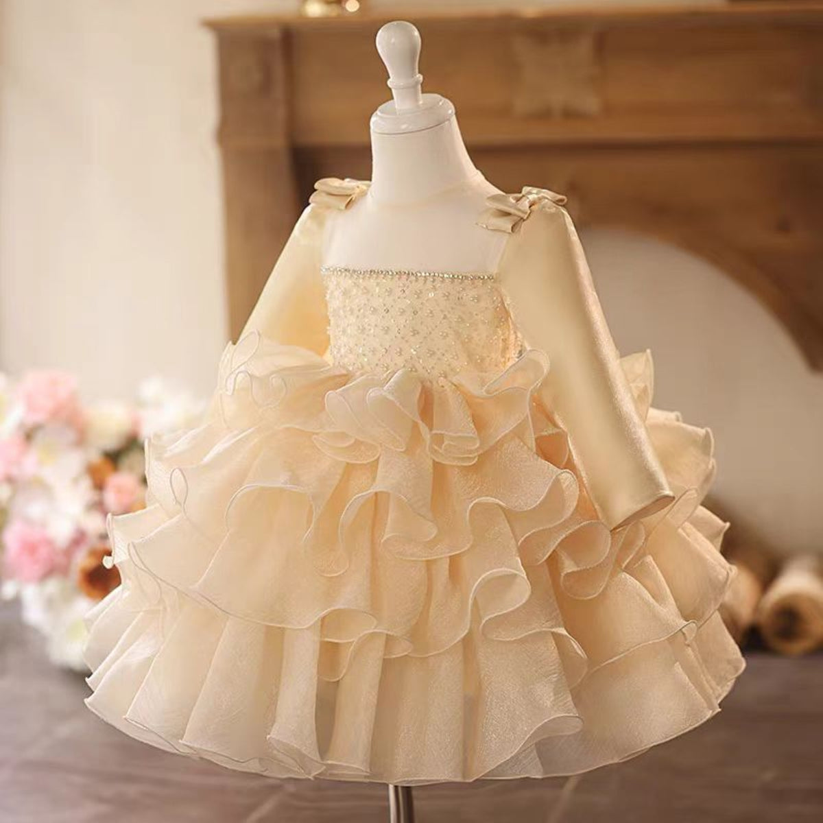 Jill Girl Dress Kids 1st Birthday Party Holiday Princess Gown J758