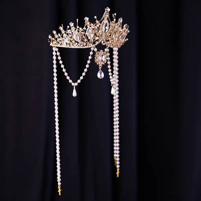 Jill Girls' dress tiara Children's tiara Headband for Birthday Party W004