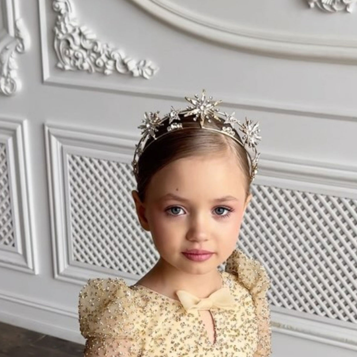 Jill Girls' dress tiara Children's tiara Headband for Birthday Party W012