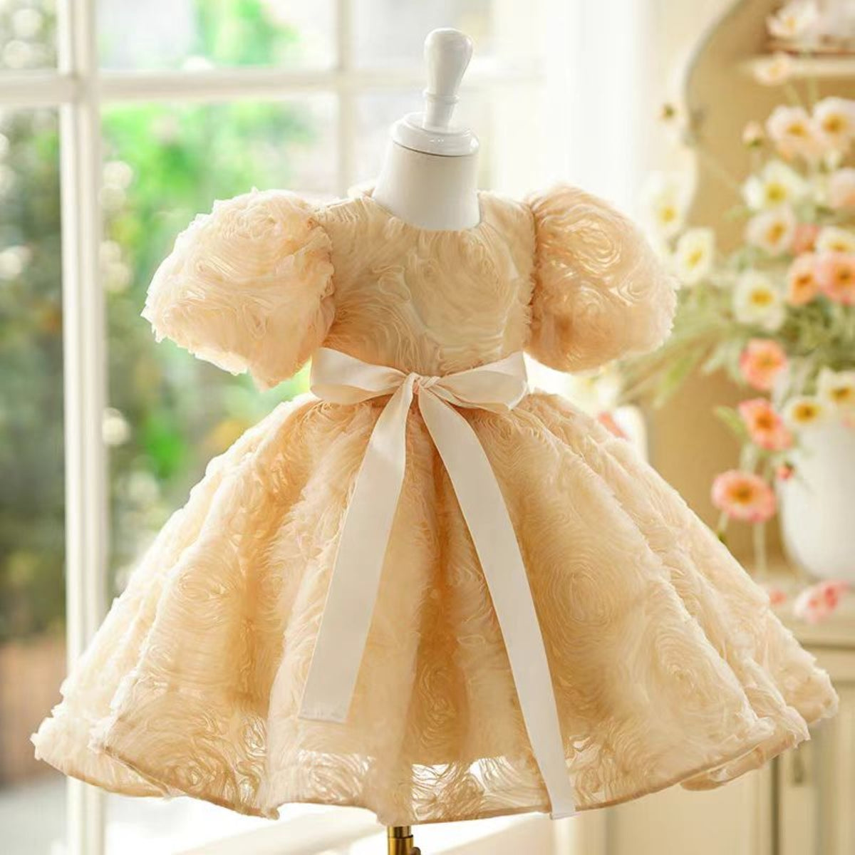 Jill Pink Girl Dress Kids 1st Toddler Birthday Party Holiday Gown J751