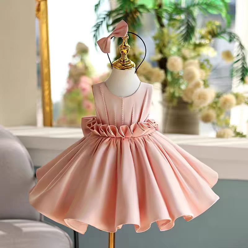 Sage Green Satin Girl Princess Dress Toddler Kids 1st Birthday Party G Jill Wish Sage Green Satin Girl Princess Dress Toddler Kids 1st Birthday Party G Jill Wish