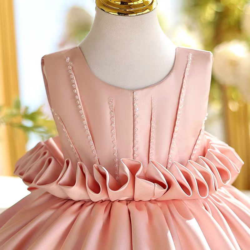 Sage Green Satin Girl Princess Dress Toddler Kids 1st Birthday Party G Jill Wish Sage Green Satin Girl Princess Dress Toddler Kids 1st Birthday Party G Jill Wish