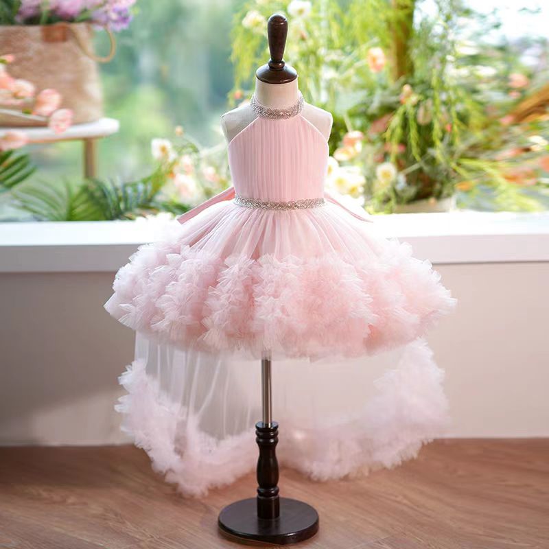 Jill White Tulle Girl Birthday Holiday Party Dress J342