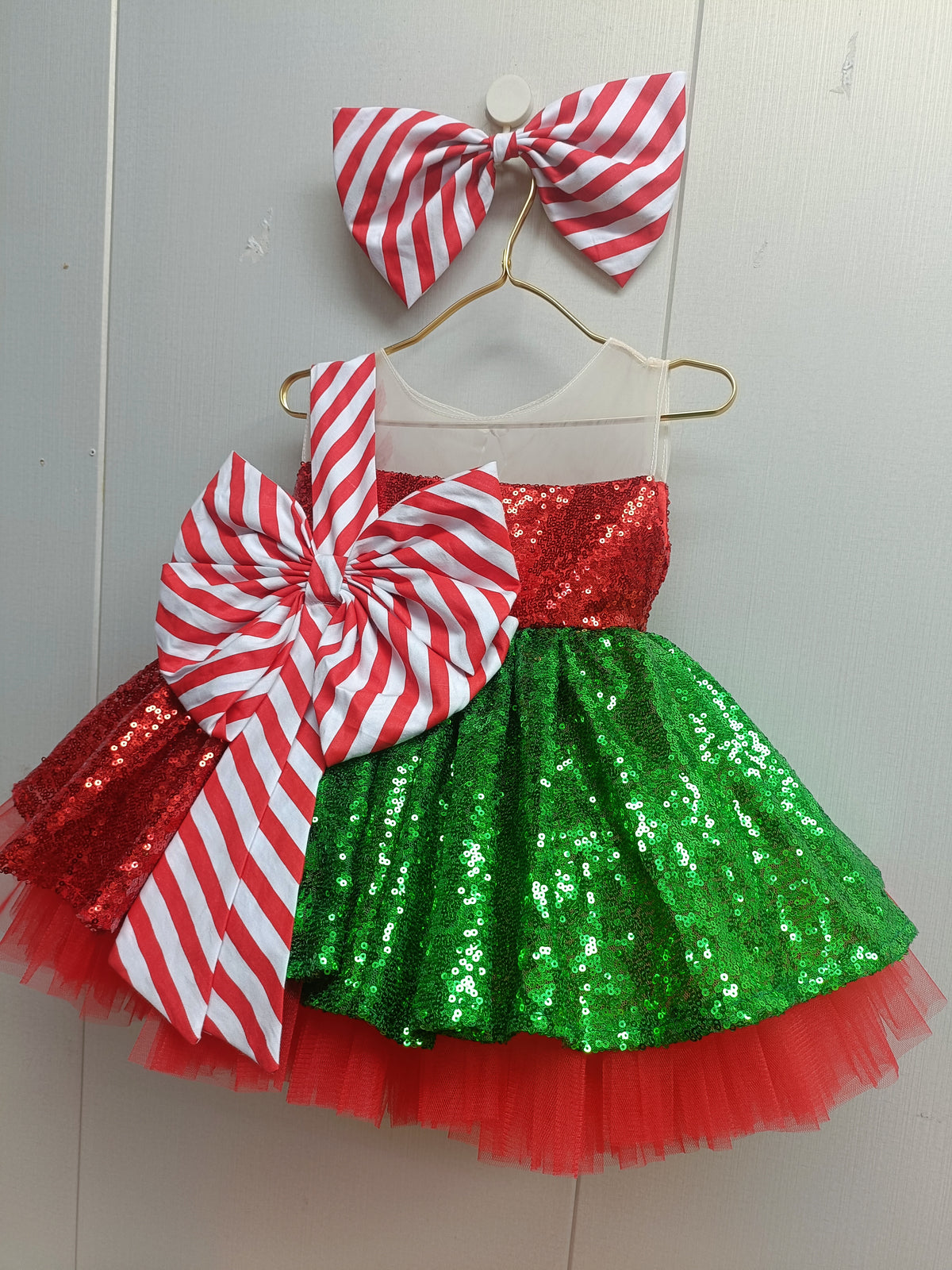 Jill Wish Christmas Red Knee Length with Bow Sleeveless Girl Ball Gown J280