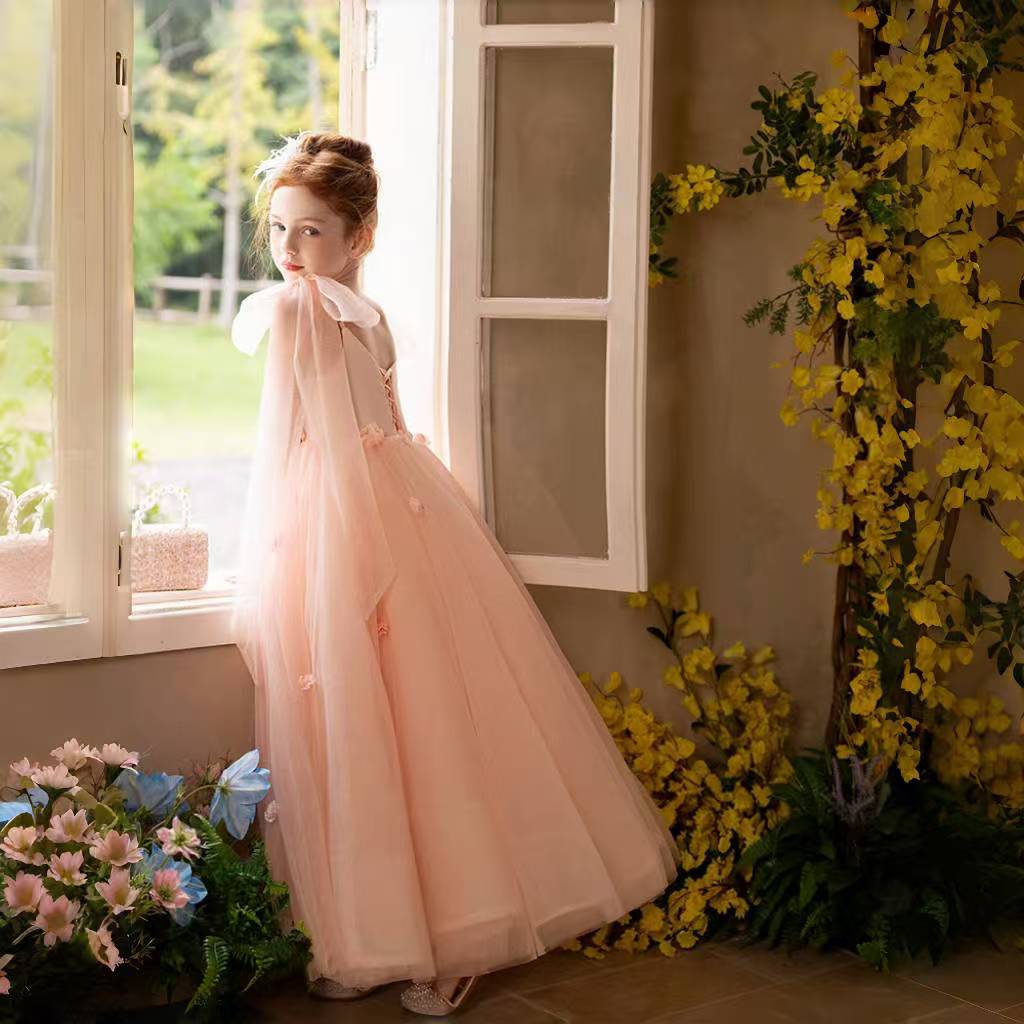 Jill Wish Elegant Blush Birthday Princess Girl Dress Handmade J142