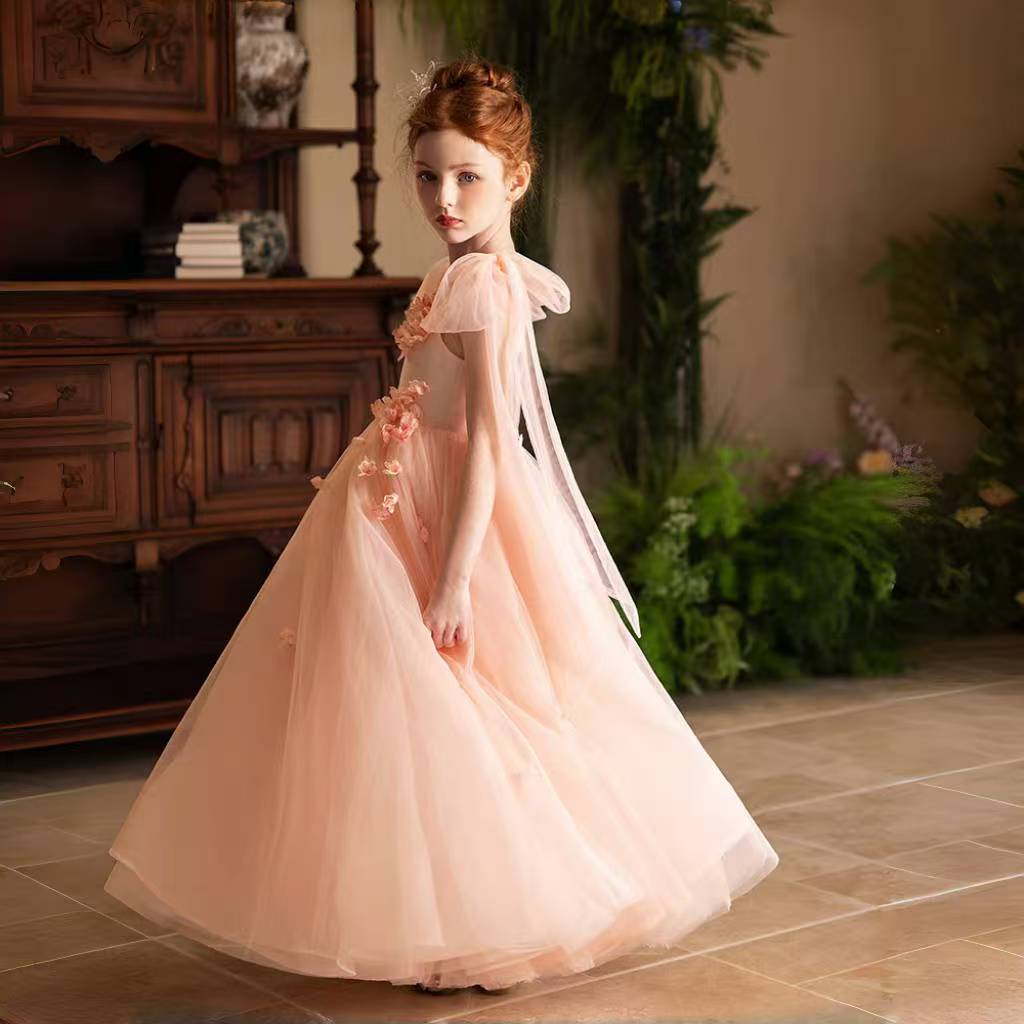 Jill Wish Elegant Blush Birthday Princess Girl Dress Handmade J142