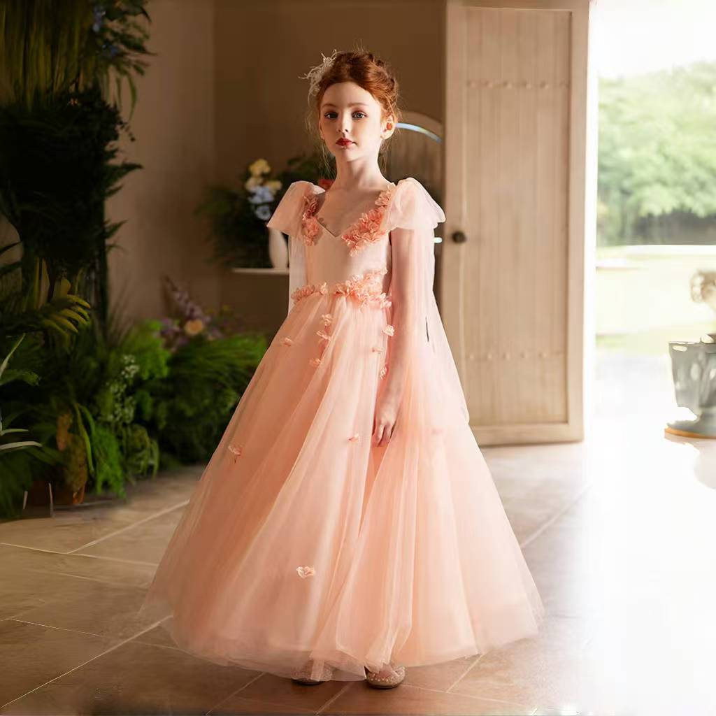 Jill Wish Elegant Blush Birthday Princess Girl Dress Handmade J142