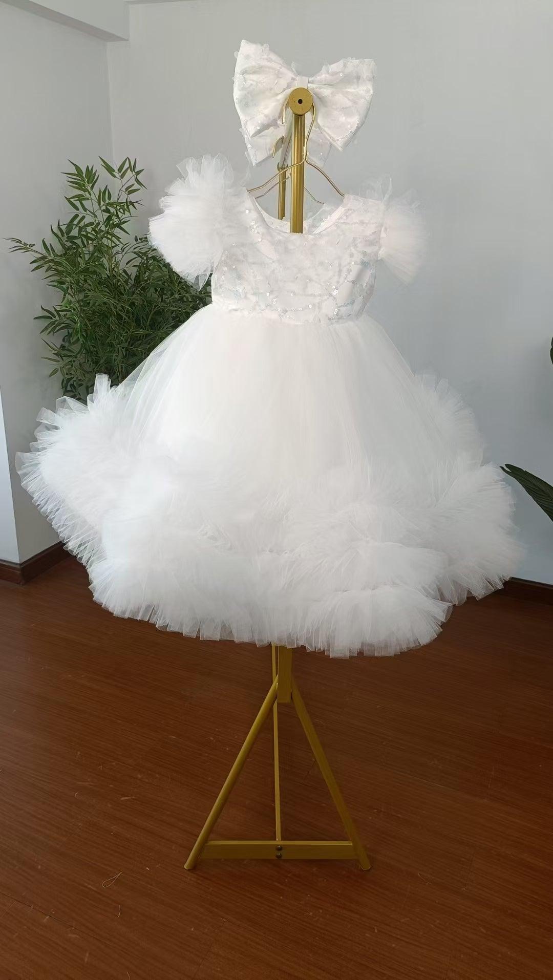 Jill Wish Elegant Flower Girl Dress Gold Kids Princess J069