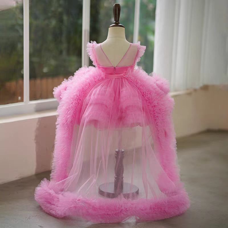 Jill Wish Elegant Green Pearls Flower Girl Dress Princess J301