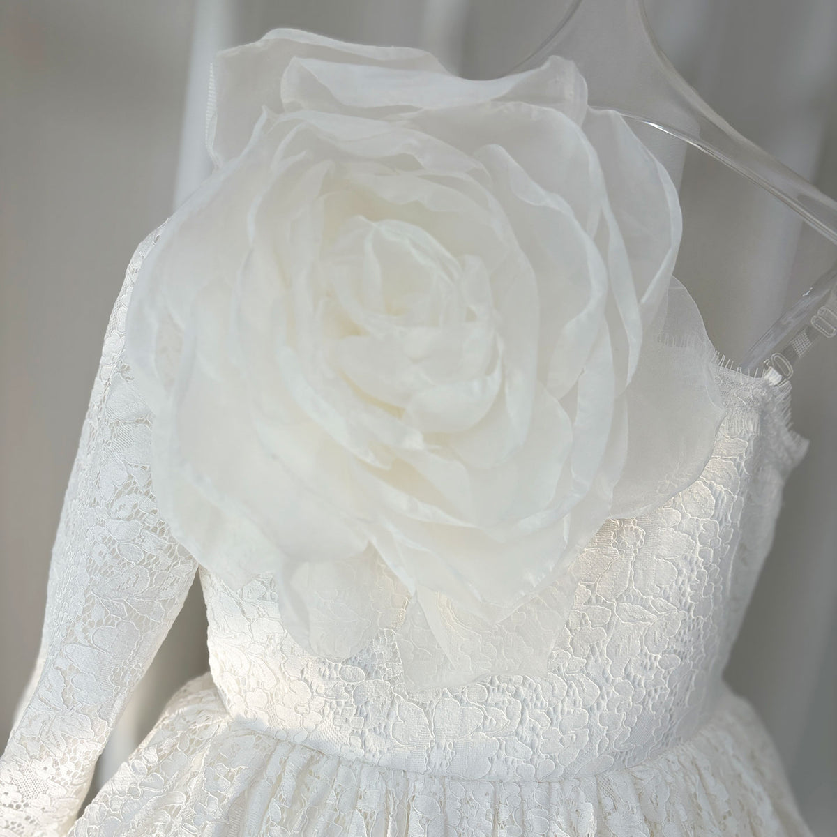 Jill Wish Elegant Lilac Girl Dress One Shoulder Flowers White Princess J154