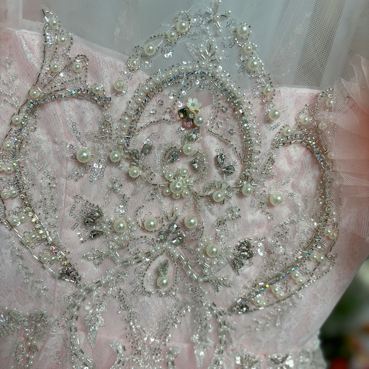 Jill Wish Luxury Pink Dubai Girl Dress Beaded Arabric Ball Gown J267