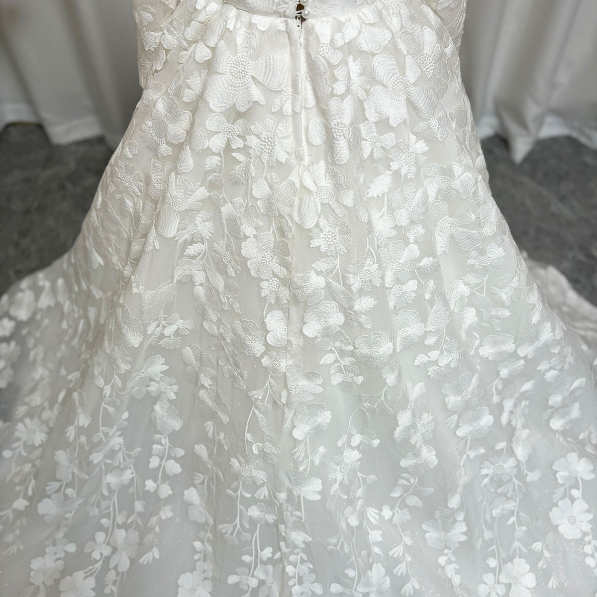 Jill Wish Luxury White Girl Dress 3D Flowers Princess Dubai Kids J293