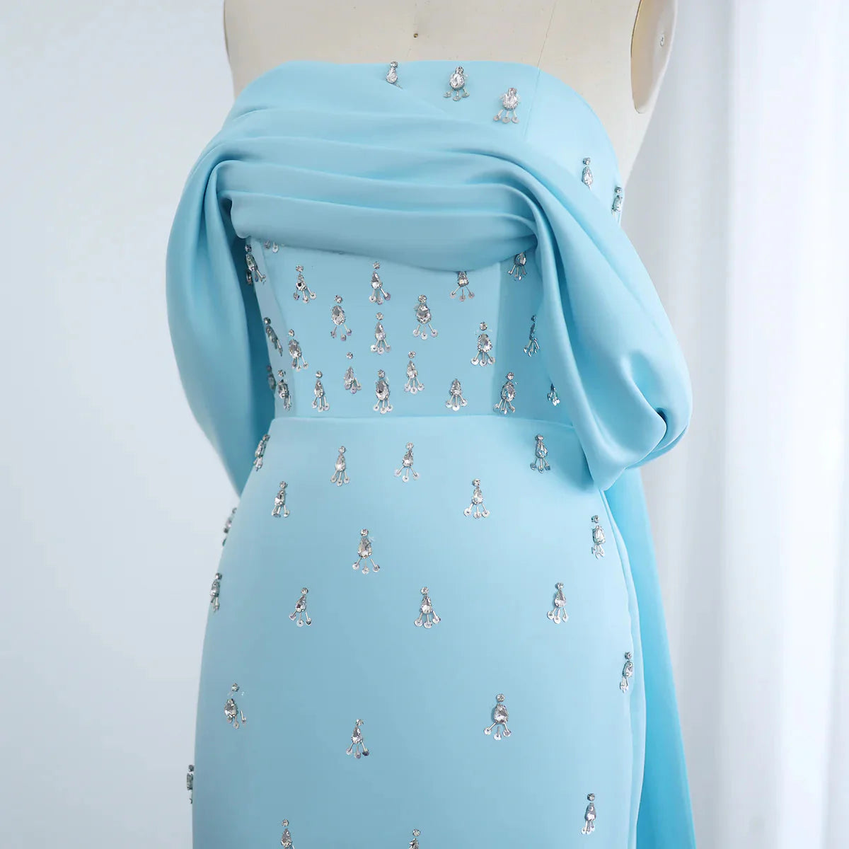 Luxury Baby Pink Off Shoulder Evening Dress for Women Wedding Saudi Arabia Dubai Long Formal Prom Party Gowns SS500