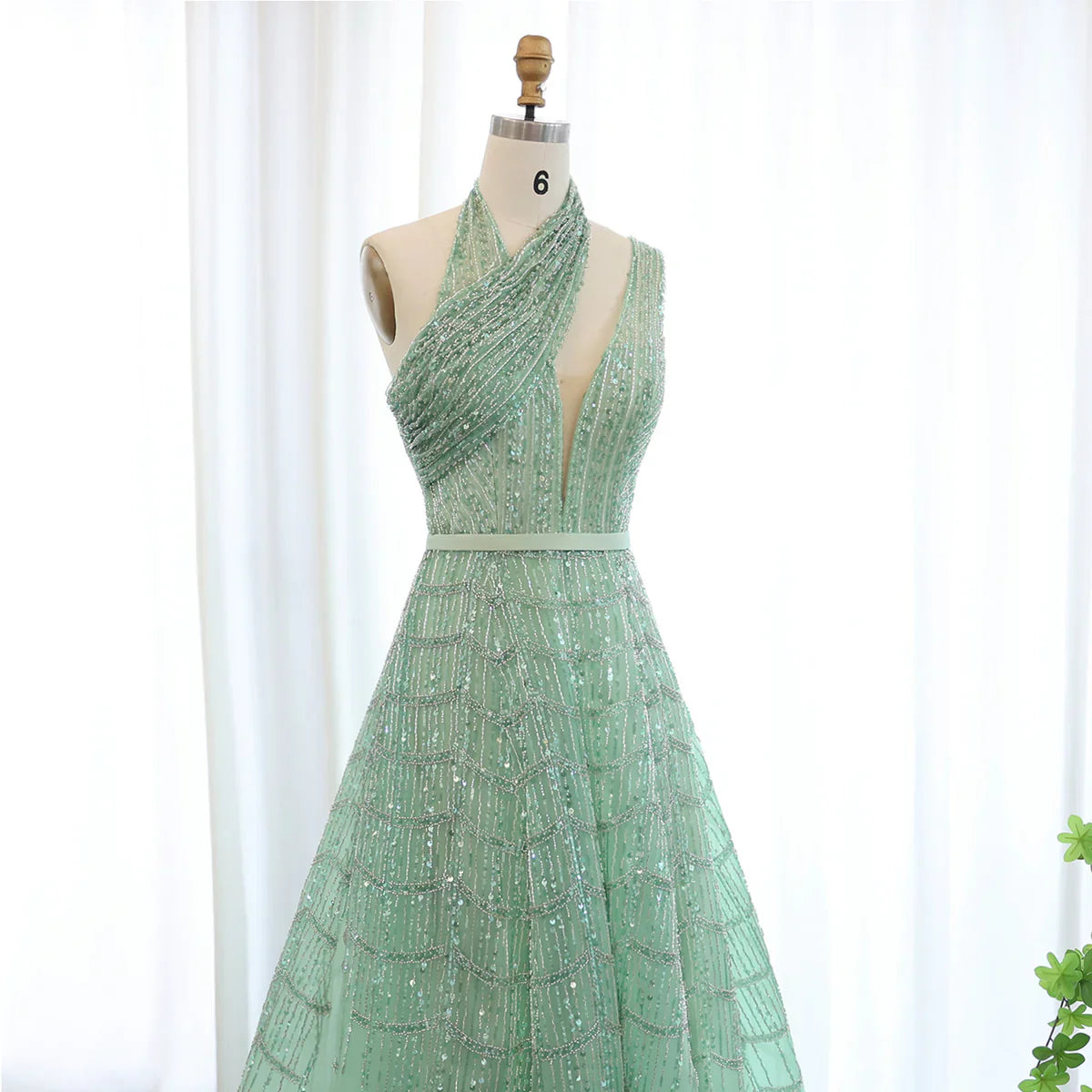 Luxury Beaded Dubai Lilac Evening Dresses for Women Wedding Party 2023 Elegant Long Arabic Prom Formal Gowns SS329