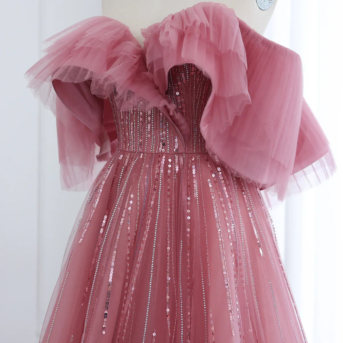 Luxury Dubai Ball Gown Fuchsia Evening Dress for Women Wedding 2023 Off Shoulder Arabic Celebrity Party Gown SS390