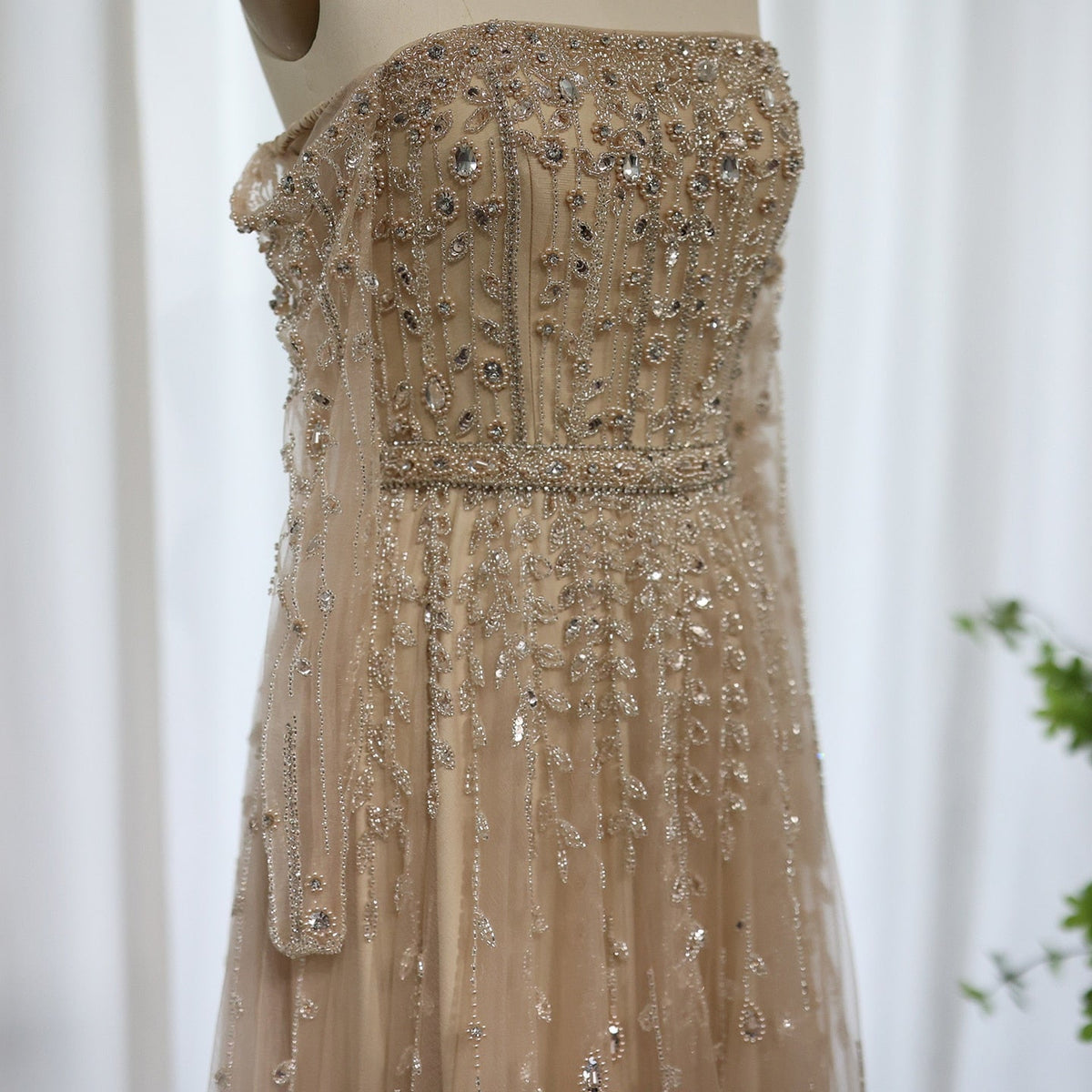 Luxury Dubai Nude Evening Dress 2023 Elegant Off Shoulder Long Sleeves Arabic Lilac Women Wedding Pary Gowns SS489