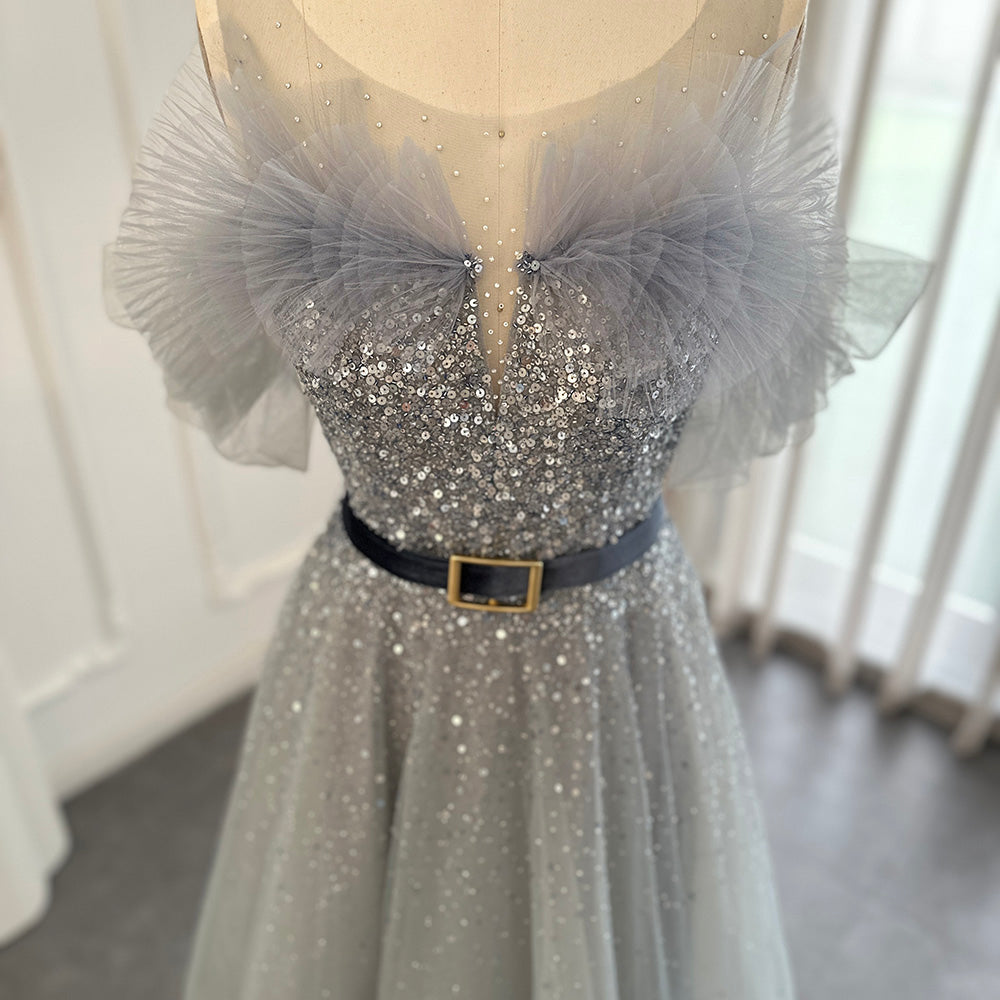 Luxury For Sale Pink Off Shoulder Evening Dress SS375