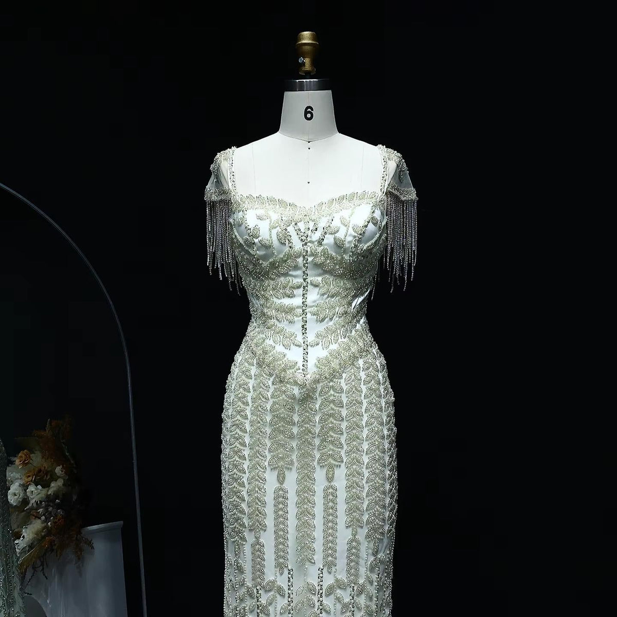 Luxury Pink Cream Evening Dress Formal Party Gowns SS150