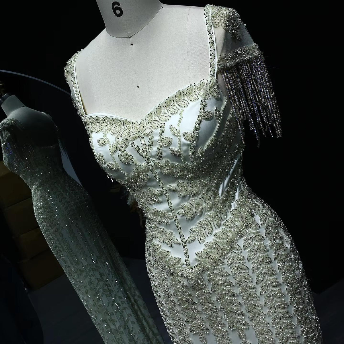 Luxury Pink Cream Evening Dress Formal Party Gowns SS150